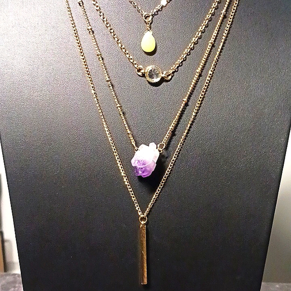 24" Multi-Strand Gold-Tone Necklace